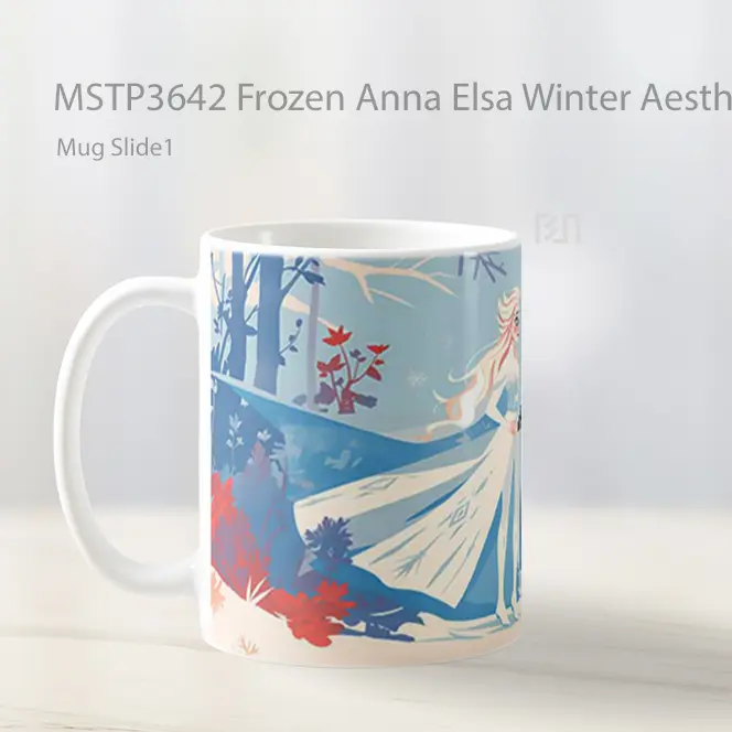 Frozen Anna Elsa Winter Aesthetic Mug Gelas Keramik MSTP3642 - All-side / Desain