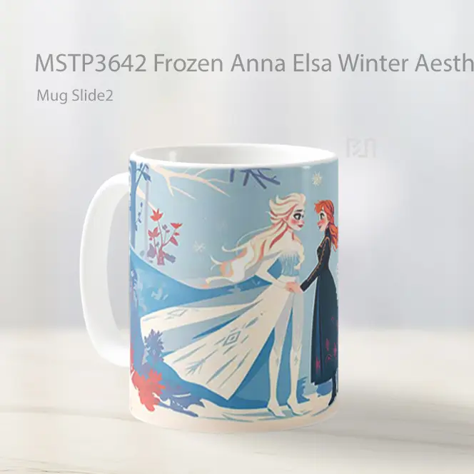 Frozen Anna Elsa Winter Aesthetic Mug Gelas Keramik MSTP3642 - All-side / Desain