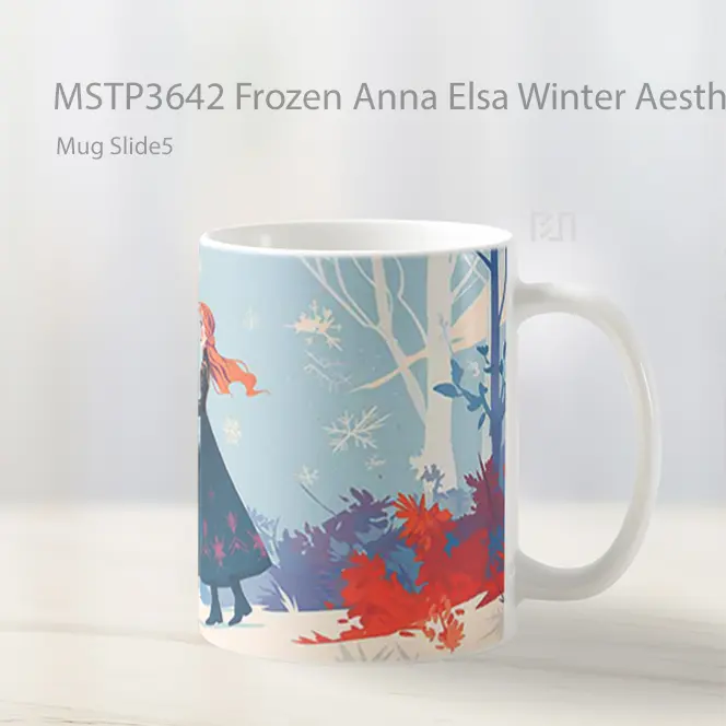 Frozen Anna Elsa Winter Aesthetic Mug Gelas Keramik MSTP3642 - All-side / Desain