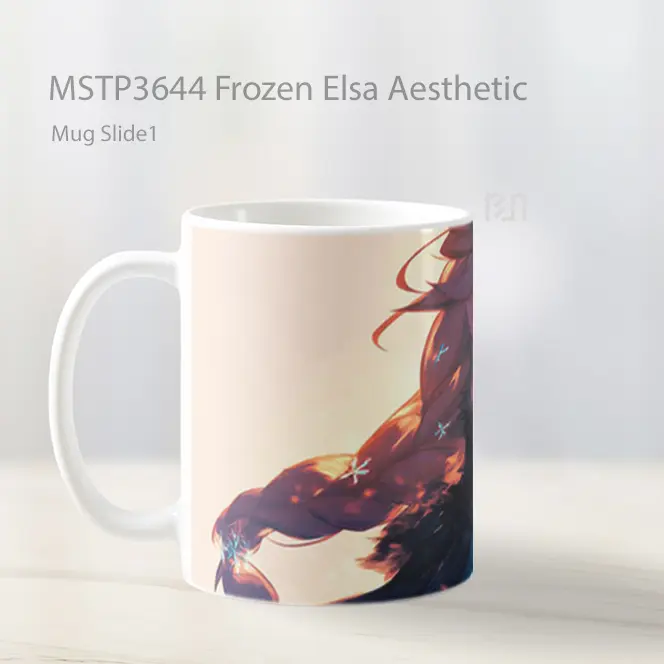 Frozen Elsa Aesthetic Mug Gelas Keramik MSTP3644 - All-side / Desain