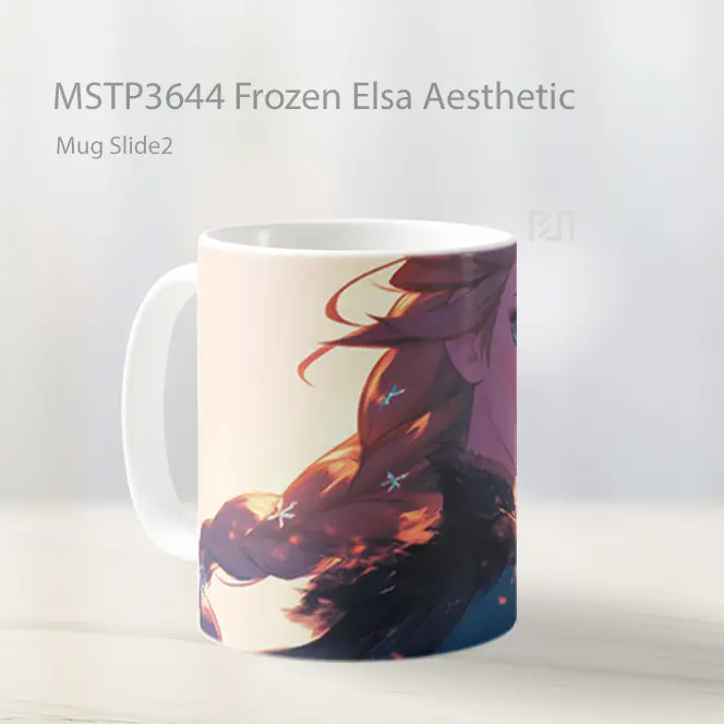 Frozen Elsa Aesthetic Mug Gelas Keramik MSTP3644 - All-side / Desain