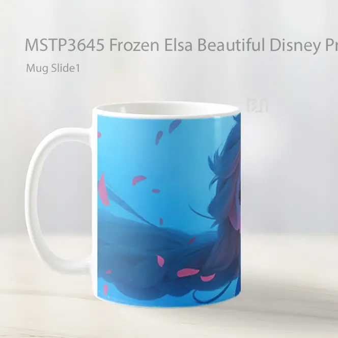 Frozen Elsa Beautiful Disney Princess Art Mug Gelas Keramik MSTP3645 - All-side / Desain
