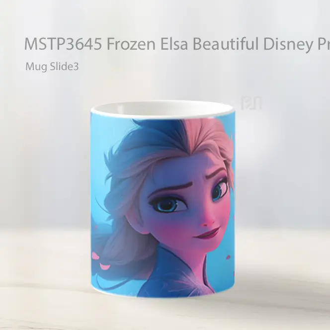 Frozen Elsa Beautiful Disney Princess Art Mug Gelas Keramik MSTP3645 - All-side / Desain