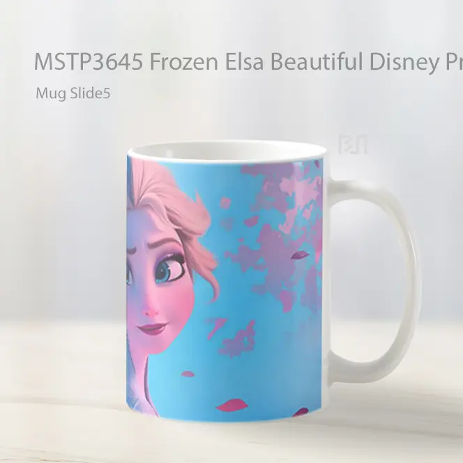 Frozen Elsa Beautiful Disney Princess Art Mug Gelas Keramik MSTP3645 - All-side / Desain