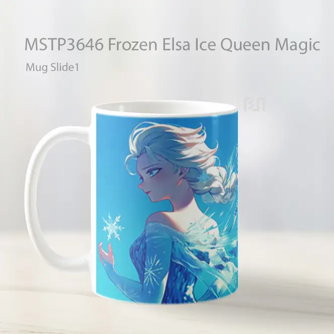 Frozen Elsa Ice Queen Magic Mug Gelas Keramik MSTP3646 - All-side / Desain