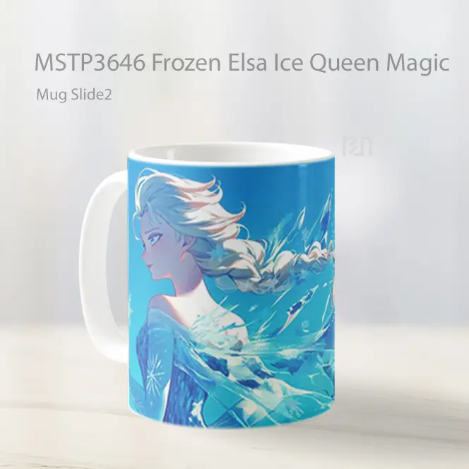 Frozen Elsa Ice Queen Magic Mug Gelas Keramik MSTP3646 - All-side / Desain