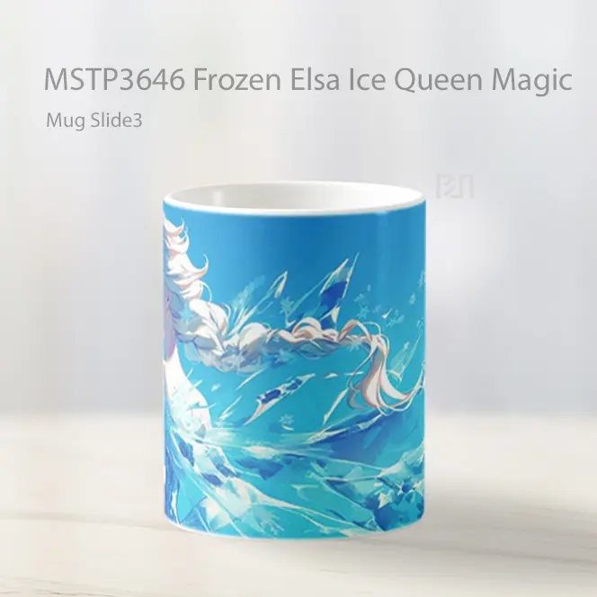 Frozen Elsa Ice Queen Magic Mug Gelas Keramik MSTP3646 - All-side / Desain
