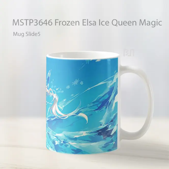 Frozen Elsa Ice Queen Magic Mug Gelas Keramik MSTP3646 - All-side / Desain