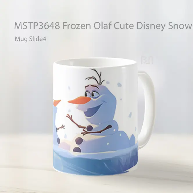 Frozen Olaf Cute Disney Snowman Art Mug Gelas Keramik MSTP3648