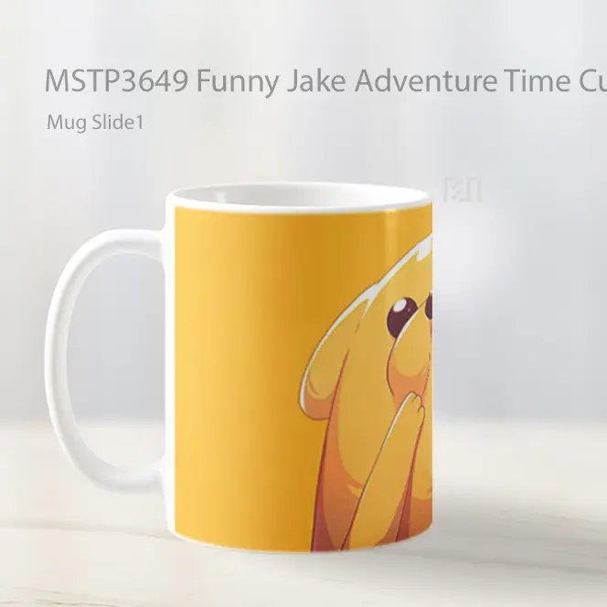 Funny Jake Adventure Time Cute Yellow Mug Gelas Keramik MSTP3649 - All-side / Desain