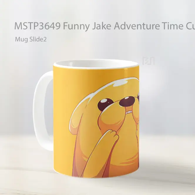 Funny Jake Adventure Time Cute Yellow Mug Gelas Keramik MSTP3649 - All-side / Desain