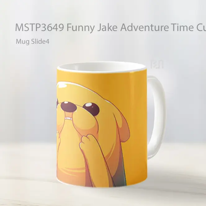 Funny Jake Adventure Time Cute Yellow Mug Gelas Keramik MSTP3649