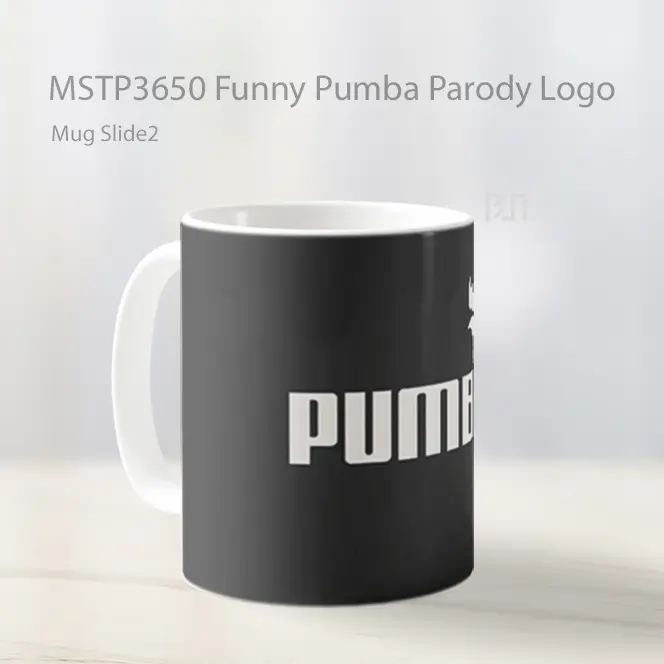 Funny Pumba Parody Logo Mug Gelas Keramik MSTP3650 - All-side / Desain