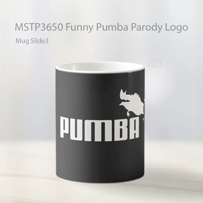 Funny Pumba Parody Logo Mug Gelas Keramik MSTP3650 - All-side / Desain