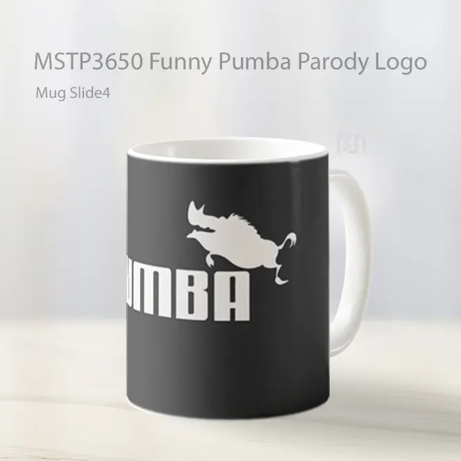 Funny Pumba Parody Logo Mug Gelas Keramik MSTP3650
