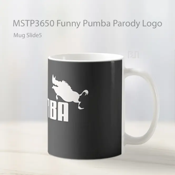 Funny Pumba Parody Logo Mug Gelas Keramik MSTP3650 - All-side / Desain