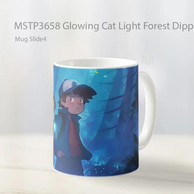 Glowing Cat Light Forest Dipper Mabel Mug Gelas Keramik MSTP3658