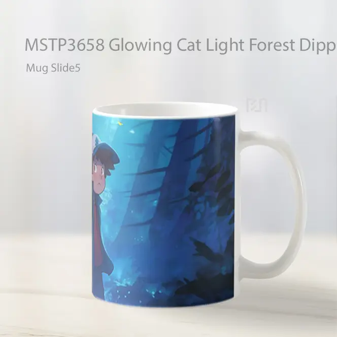 Glowing Cat Light Forest Dipper Mabel Mug Gelas Keramik MSTP3658 - All-side / Desain
