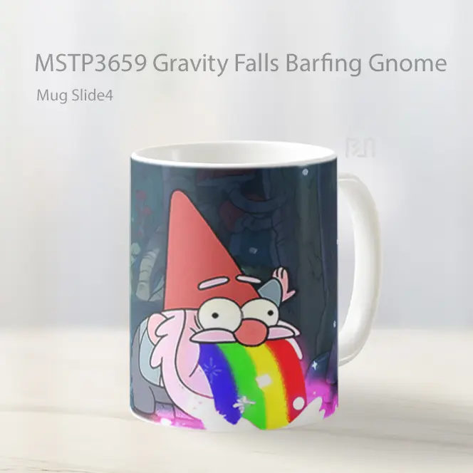 Gravity Falls Barfing Gnome Mug Gelas Keramik MSTP3659