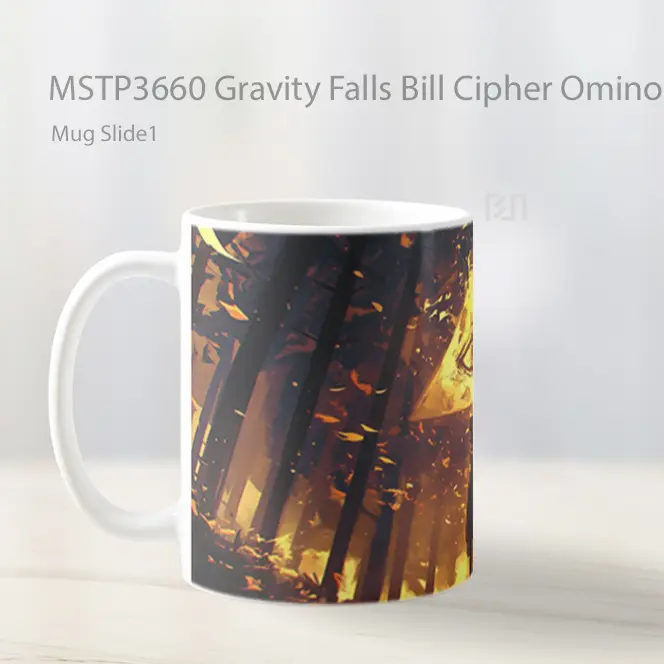 Gravity Falls Bill Cipher Ominous Eye Mug Gelas Keramik MSTP3660 - All-side / Desain