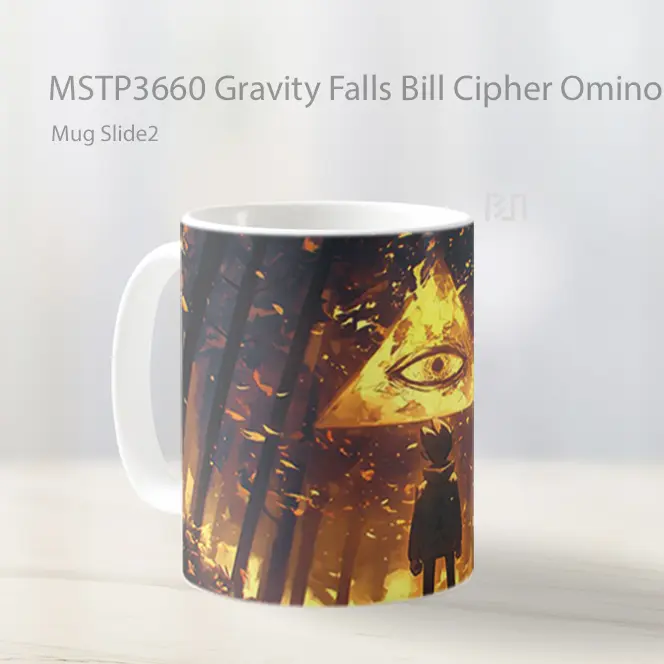Gravity Falls Bill Cipher Ominous Eye Mug Gelas Keramik MSTP3660 - All-side / Desain