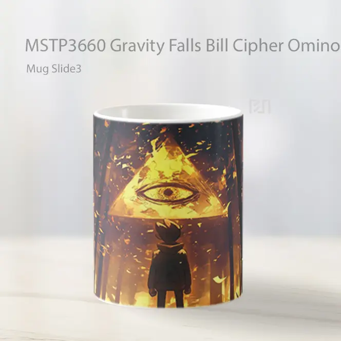 Gravity Falls Bill Cipher Ominous Eye Mug Gelas Keramik MSTP3660 - All-side / Desain