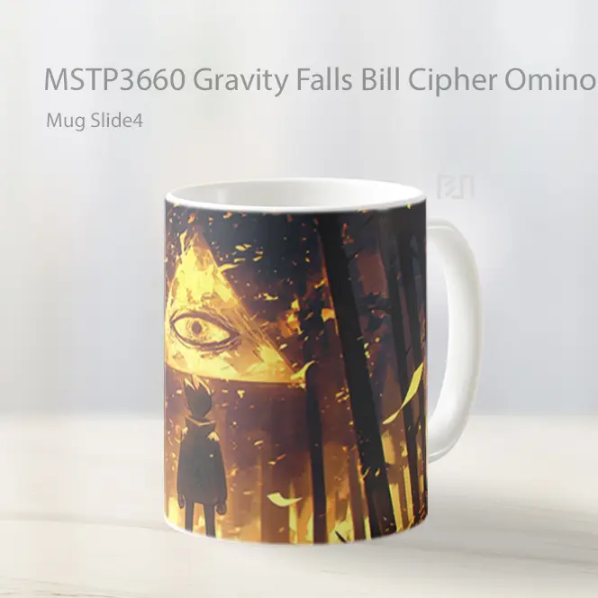 Gravity Falls Bill Cipher Ominous Eye Mug Gelas Keramik MSTP3660