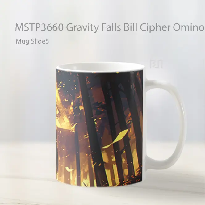Gravity Falls Bill Cipher Ominous Eye Mug Gelas Keramik MSTP3660 - All-side / Desain