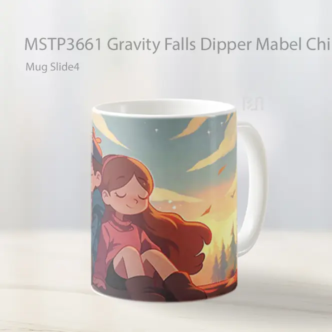 Gravity Falls Dipper Mabel Chibi Mug Gelas Keramik MSTP3661