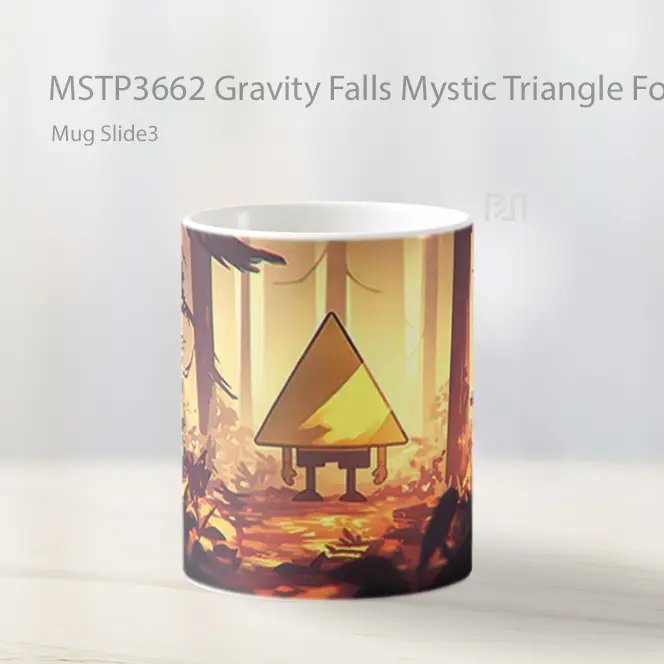 Gravity Falls Mystic Triangle Forest Sign Mug Gelas Keramik MSTP3662 - All-side / Desain