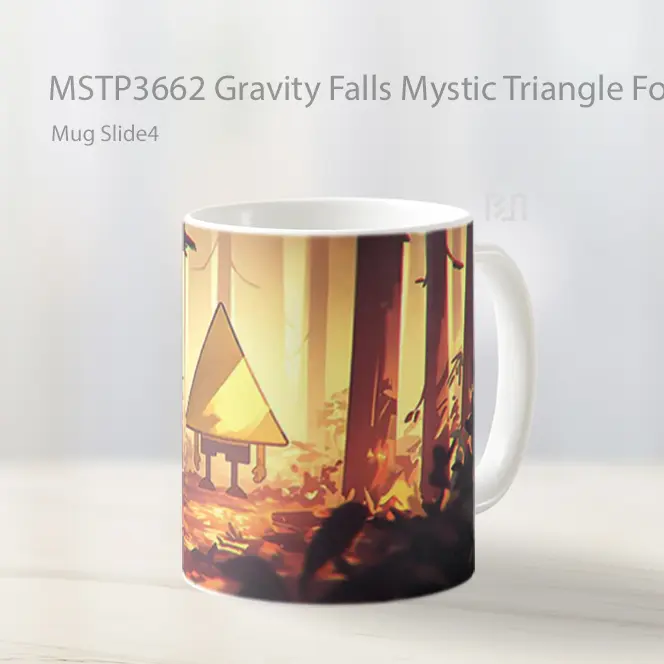 Gravity Falls Mystic Triangle Forest Sign Mug Gelas Keramik MSTP3662