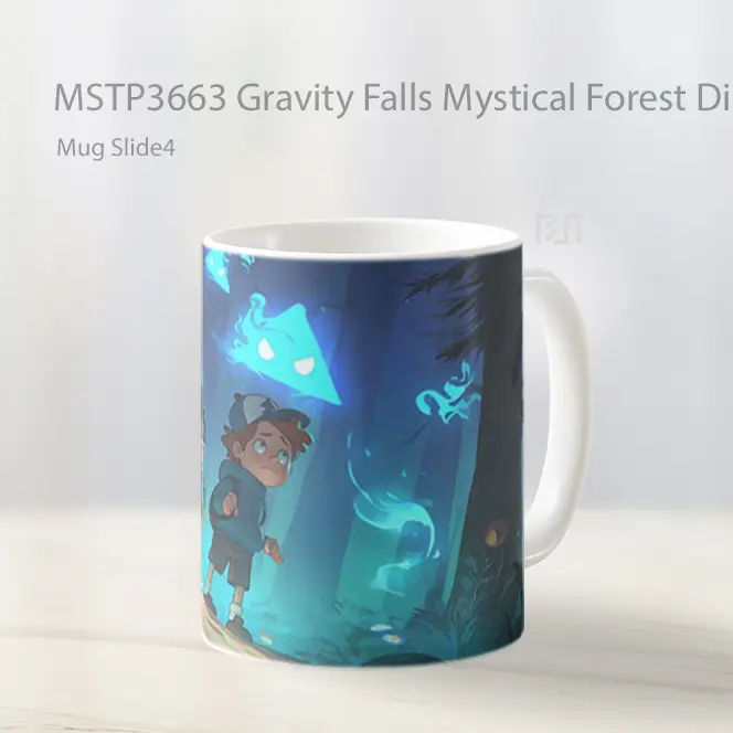 Gravity Falls Mystical Forest Dipper Mabel Mug Gelas Keramik MSTP3663