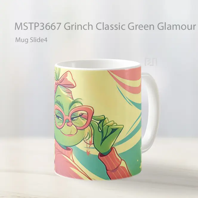 Grinch Classic Green Glamour Mug Gelas Keramik MSTP3667