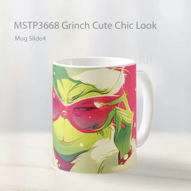 Mug Keramik Premium SNI - Grinch Cute Chic Look Mug Gelas Keramik MSTP3668