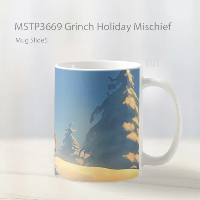 Grinch Holiday Mischief Mug Gelas Keramik MSTP3669 - All-side / Desain