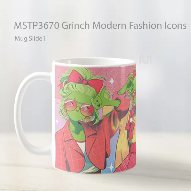 Grinch Modern Fashion Icons Mug Gelas Keramik MSTP3670 - All-side / Desain