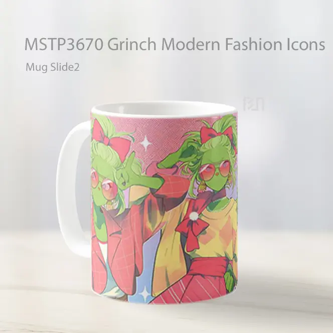 Grinch Modern Fashion Icons Mug Gelas Keramik MSTP3670 - All-side / Desain