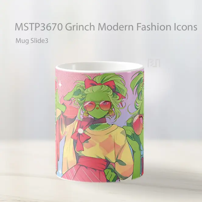 Grinch Modern Fashion Icons Mug Gelas Keramik MSTP3670 - All-side / Desain