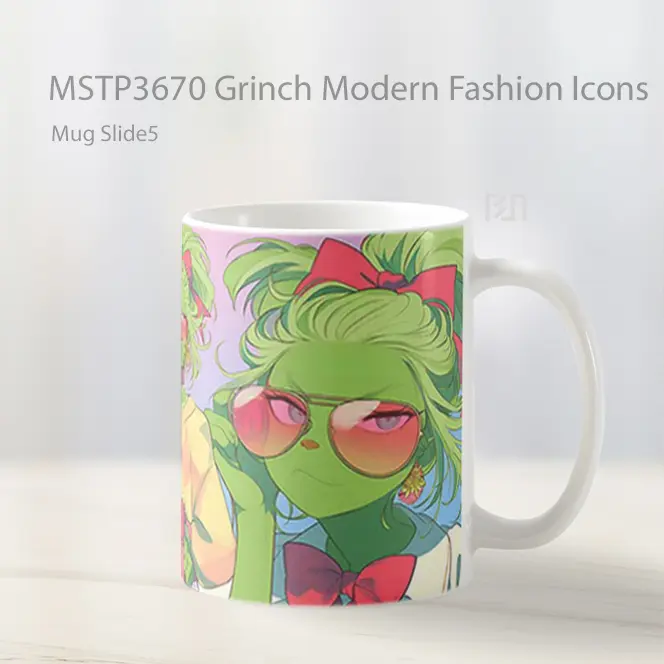 Grinch Modern Fashion Icons Mug Gelas Keramik MSTP3670 - All-side / Desain