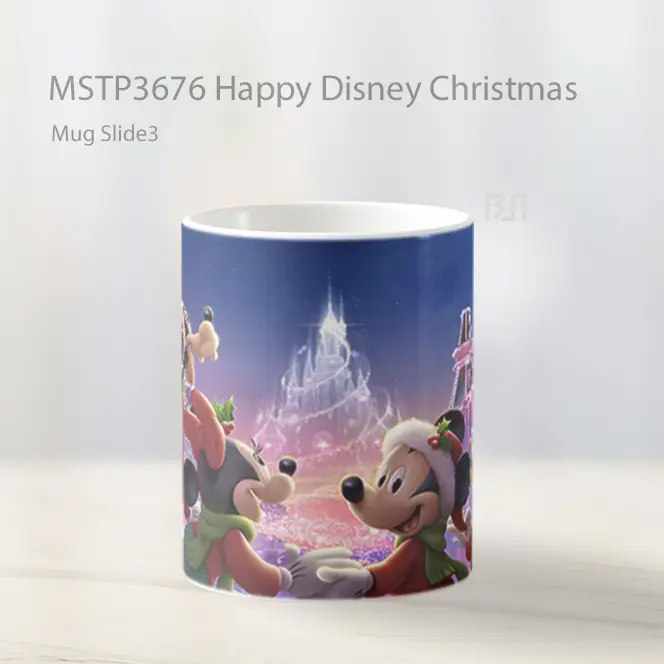 Happy Disney Christmas Mug Gelas Keramik MSTP3676 - All-side / Desain