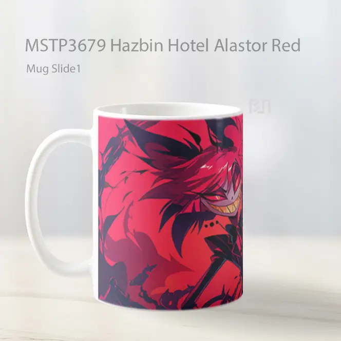 Hazbin Hotel Alastor Red Mug Gelas Keramik MSTP3679 - All-side / Desain