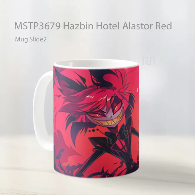 Hazbin Hotel Alastor Red Mug Gelas Keramik MSTP3679 - All-side / Desain