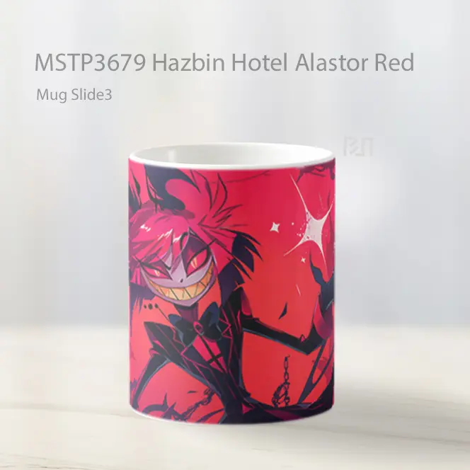 Hazbin Hotel Alastor Red Mug Gelas Keramik MSTP3679 - All-side / Desain
