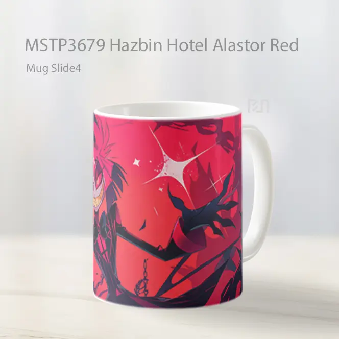 Hazbin Hotel Alastor Red Mug Gelas Keramik MSTP3679