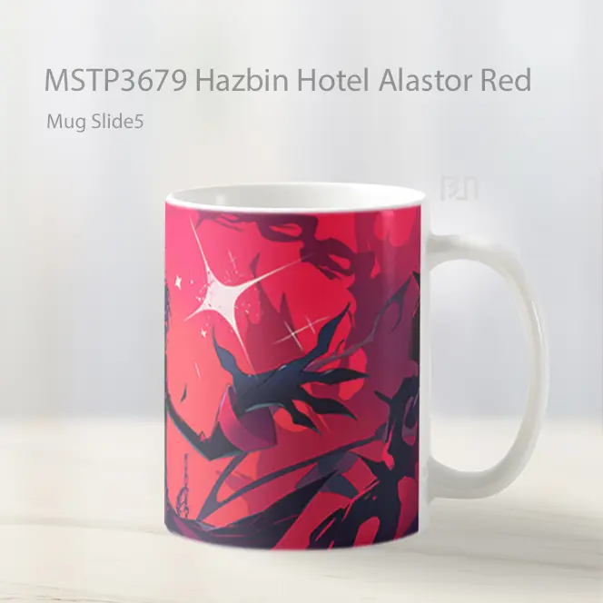 Hazbin Hotel Alastor Red Mug Gelas Keramik MSTP3679 - All-side / Desain