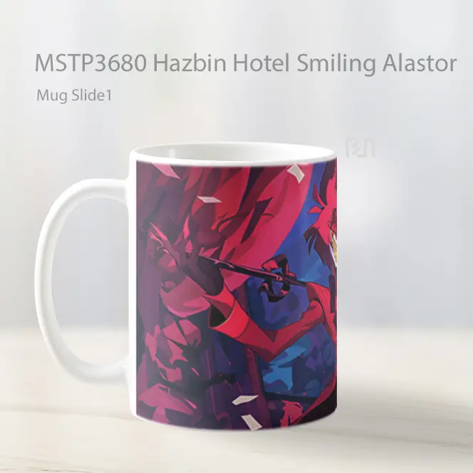 Hazbin Hotel Smiling Alastor Mug Gelas Keramik MSTP3680 - All-side / Desain
