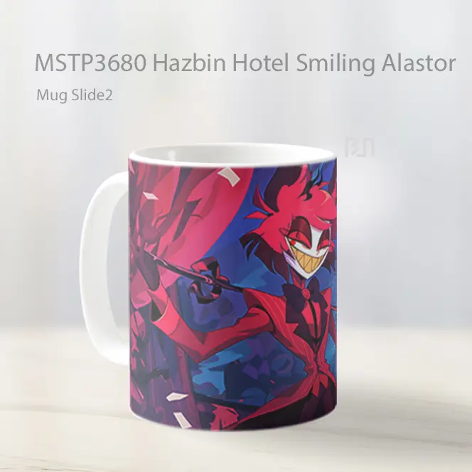 Hazbin Hotel Smiling Alastor Mug Gelas Keramik MSTP3680 - All-side / Desain