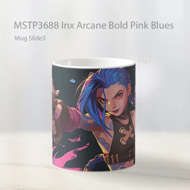 Inx Arcane Bold Pink Blues Mug Gelas Keramik MSTP3688 - All-side / Desain