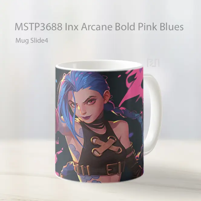 Inx Arcane Bold Pink Blues Mug Gelas Keramik MSTP3688