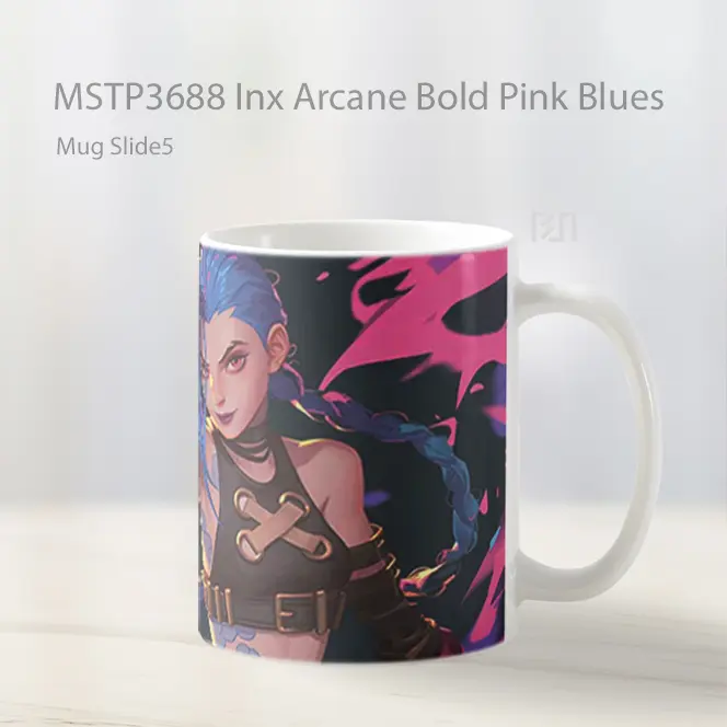 Inx Arcane Bold Pink Blues Mug Gelas Keramik MSTP3688 - All-side / Desain